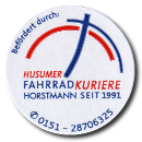 Bild des Logos/Aufkleber der Fahrradkuriere Husum